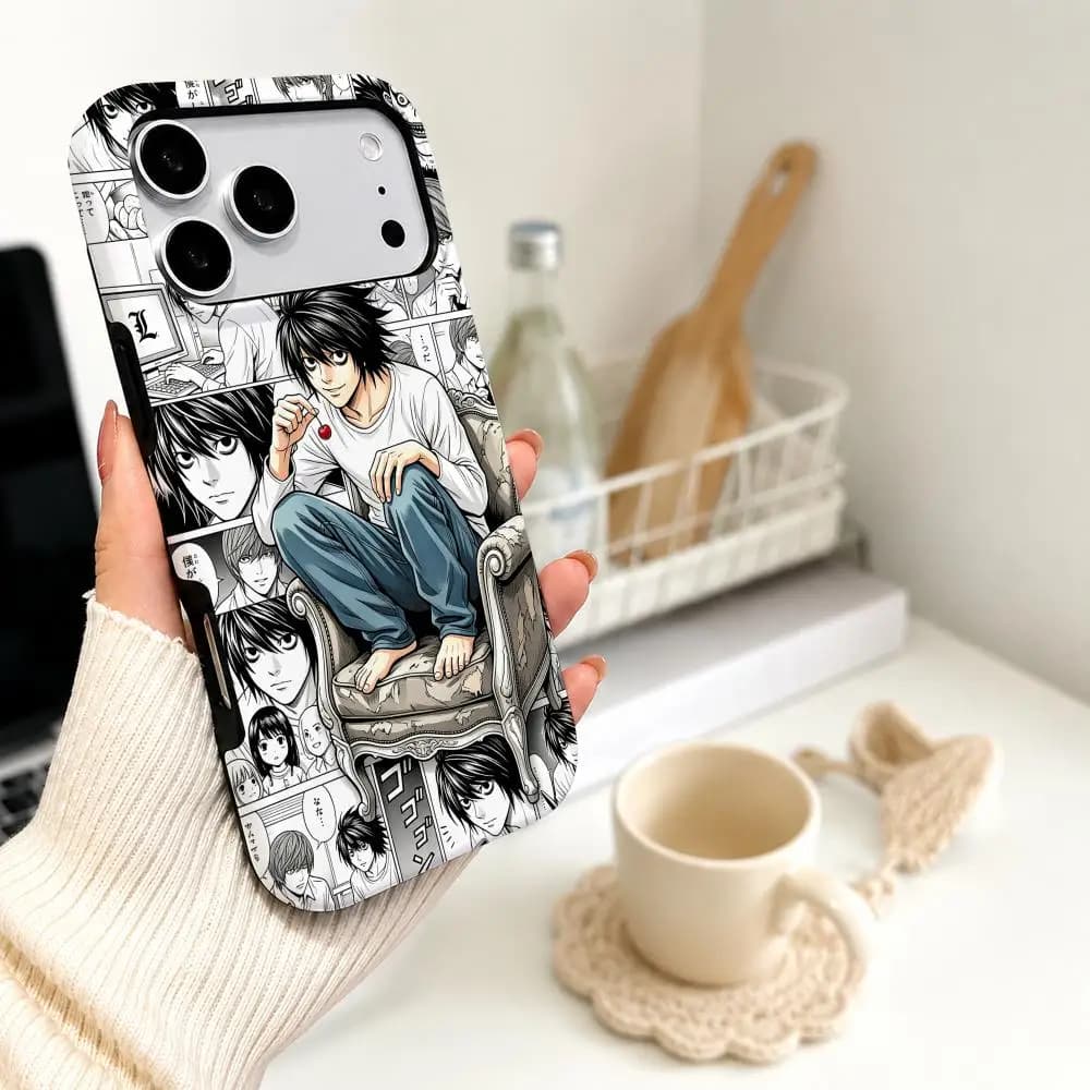 Anime Manga Death-note Ryuk Film Phone Case For For iPhone 16 15 14 13 12 11 Pro Max XR 8 7 Plus 13 12 Mini Soft 2 in 1 Cover