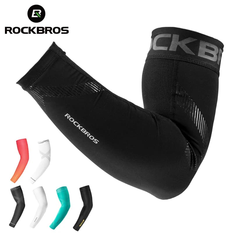 ROCKBROS Ice Fabric Cycling Scaldamuscles Basketball sleeves Running sleeves Bicycle handles Camping ladder Summer sports