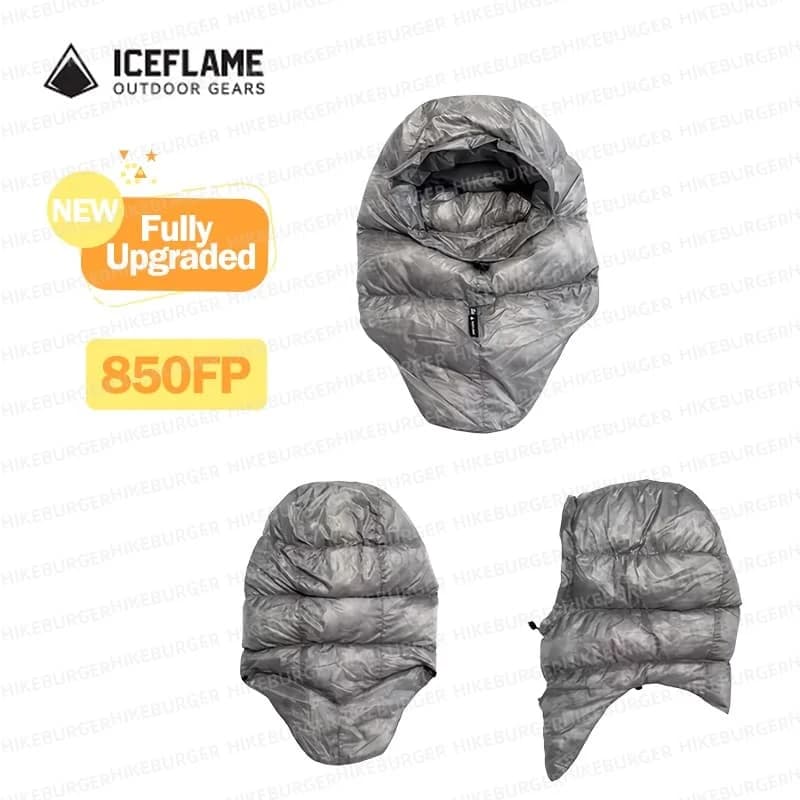 Outdoor Camping FLAME ICE Down Jacket 10DNylon Ultralight Adjustable Hat Down Jacket Accessories for sleeping bag Hiking unisex windproof