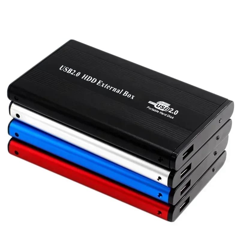Box Esterno Portatile per Disco Rigido IDE da 2.5 Pollici USB 2.0 con Indicatore LED per Laptop, Desktop PC, Archiviazione e Backup Dati