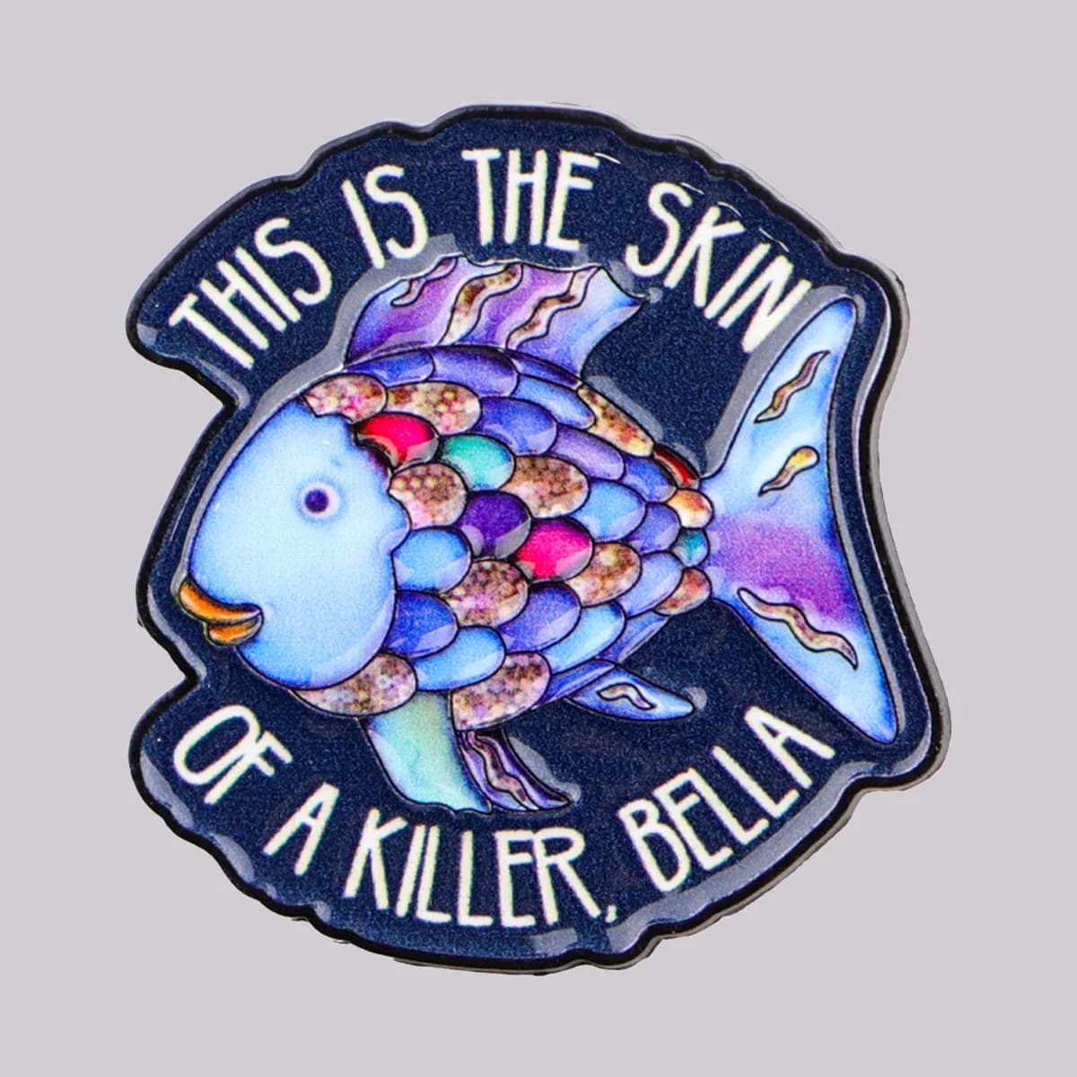 "THIS IS THE SKIN" Enamel Pin Fish Brooch Pines Lapel Pins Movie Badge on Backpack Clothing Accessories Funny Jewelry Gifts