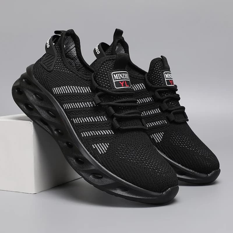 Men's Running Shoes Breathable Men's Sport Shoes Lightweight Sneakers casual non-slip Walking Shoes with Comfortable Lace Lining