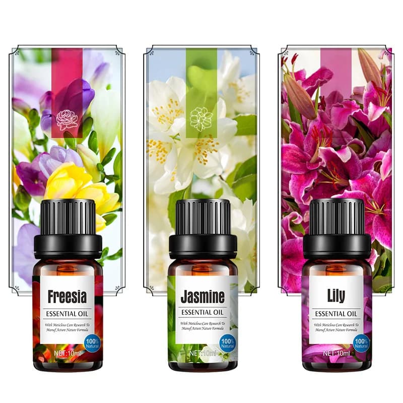 10ml di olio essenziale di limone vegetale di lavanda, l'umidificatore utilizza aromaterapia solubile in acqua aromaterapia all'olio essenziale di rosa
