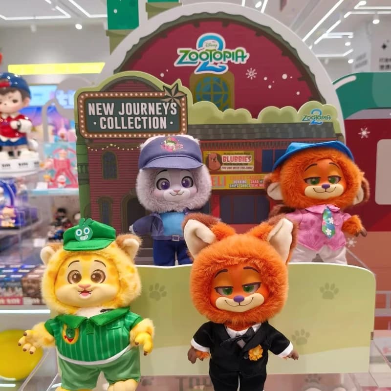 Zootopiae Blind Box Toys New Journeys Collection Series Judy Nick Anime Figures Surprise Mystery Box Vinyl Plush Pendant Gifts