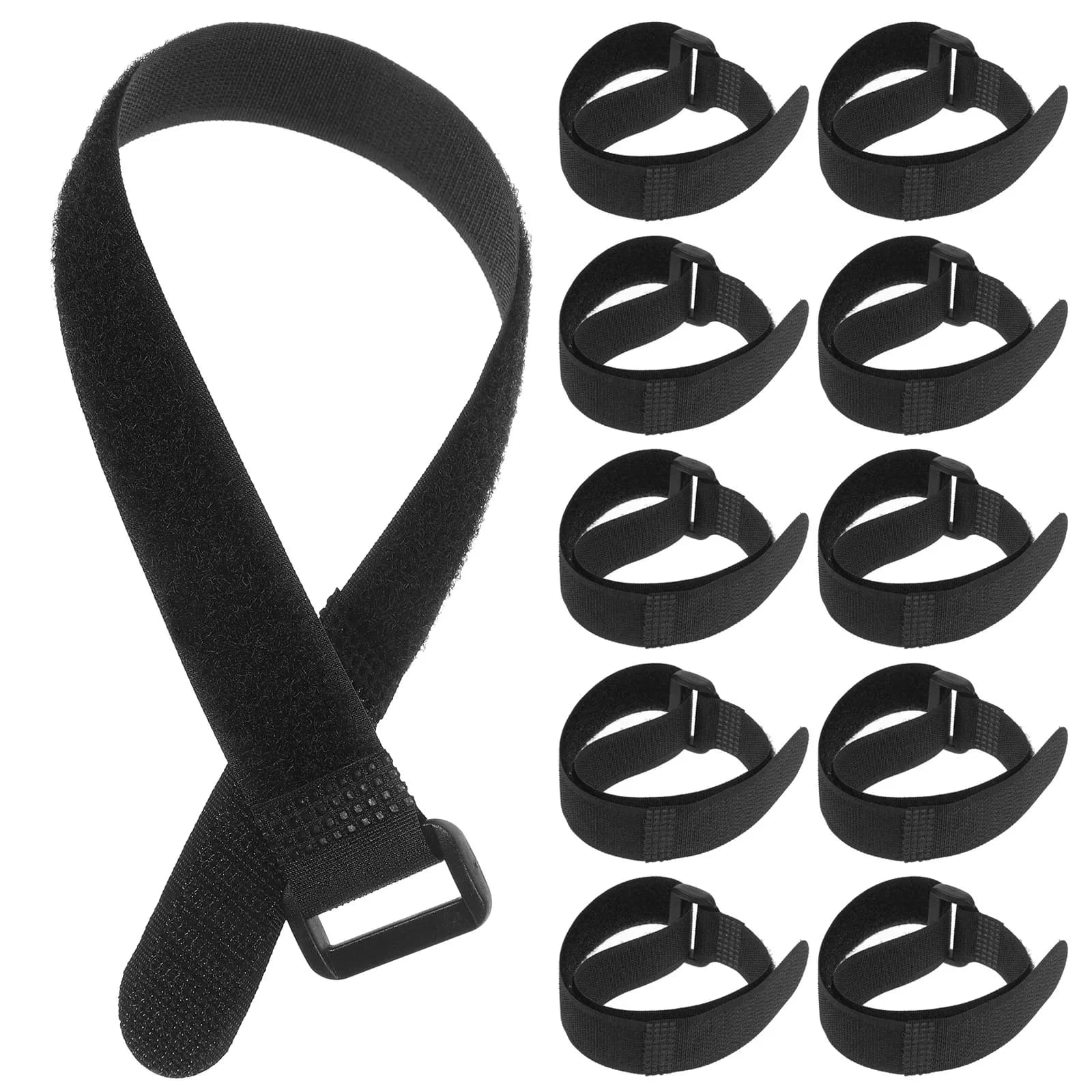 25 Pezzi Cinghie Regolabili in Nylon con Chiusura a Strappo, Multiuso per Fissaggio Tappetini Yoga, Fissaggio Carico, Portascala
