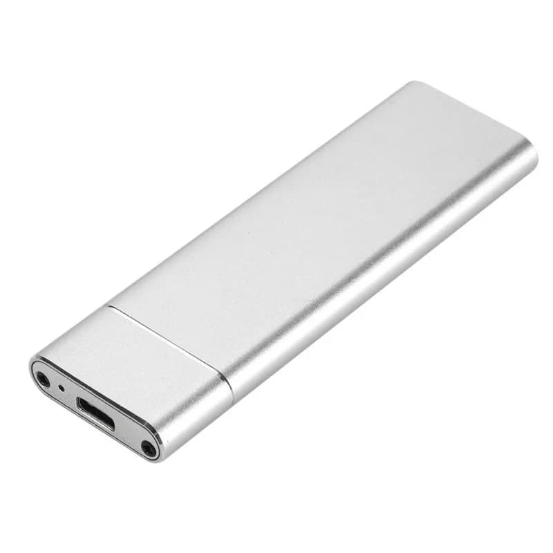 Custodia per Disco Rigido M.2 in Lega di Alluminio, Box Esterno per Hard Drive B-KEY con Interfaccia USB C, Supporto Protocolli SATA e NVME