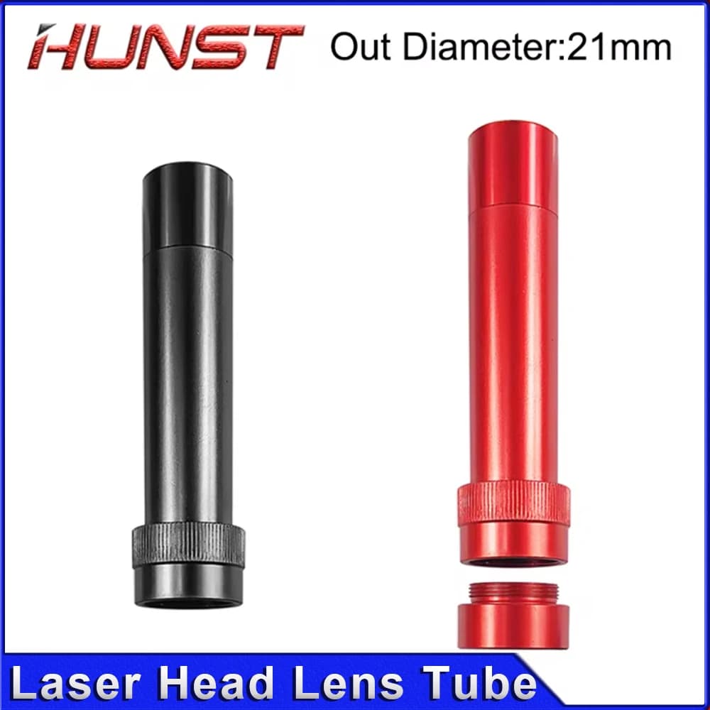 Tubo per lenti HUNST Co2 diametro esterno 21 mm per lenti diametro 20 mm F50.8/63.5 mm per macchina per taglio e incisione laser.