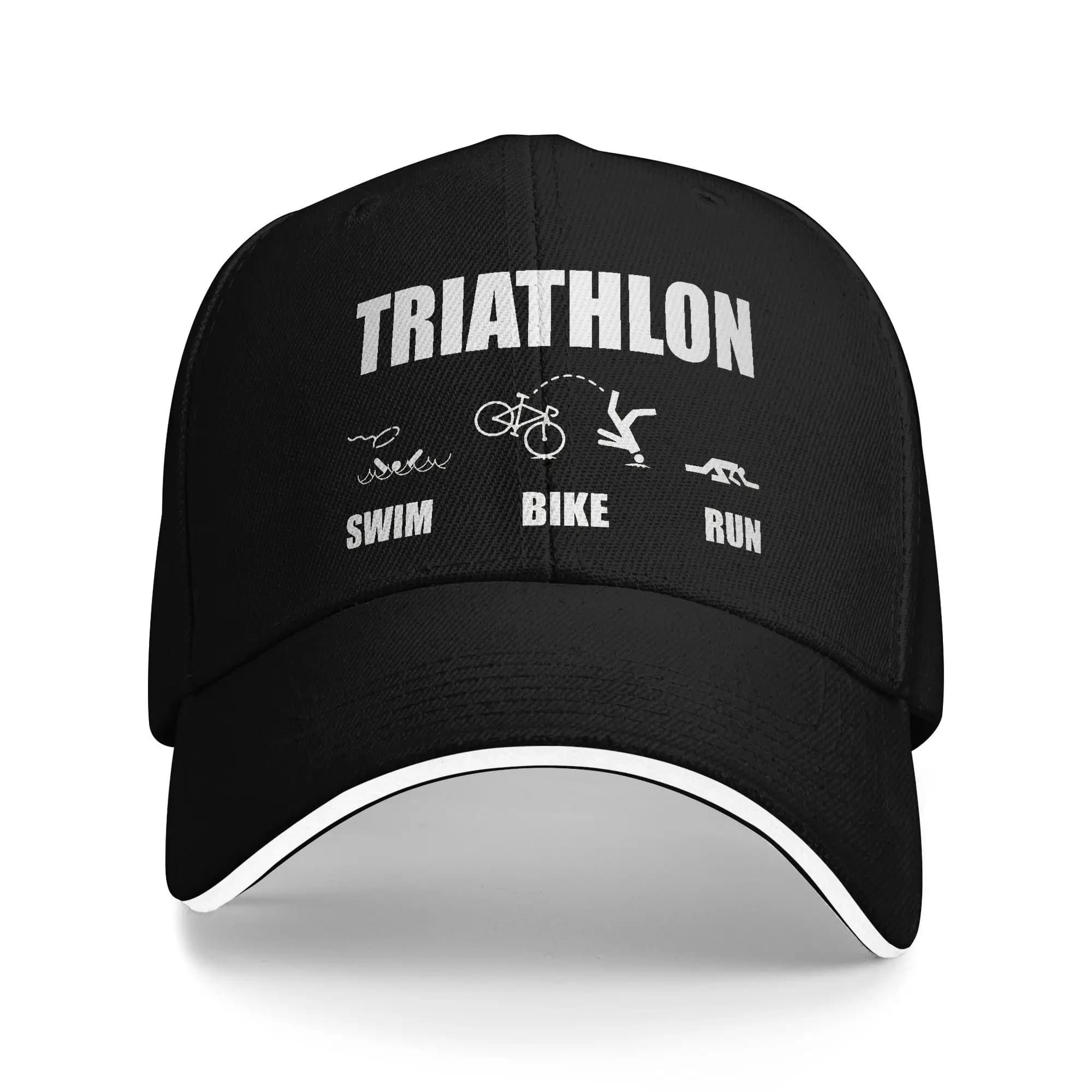 Cappelli da Triathlon per Uomo e Donna, Berretto da Baseball Elegante, Cappello da Camionista, Copricapo da Golf Regolabile