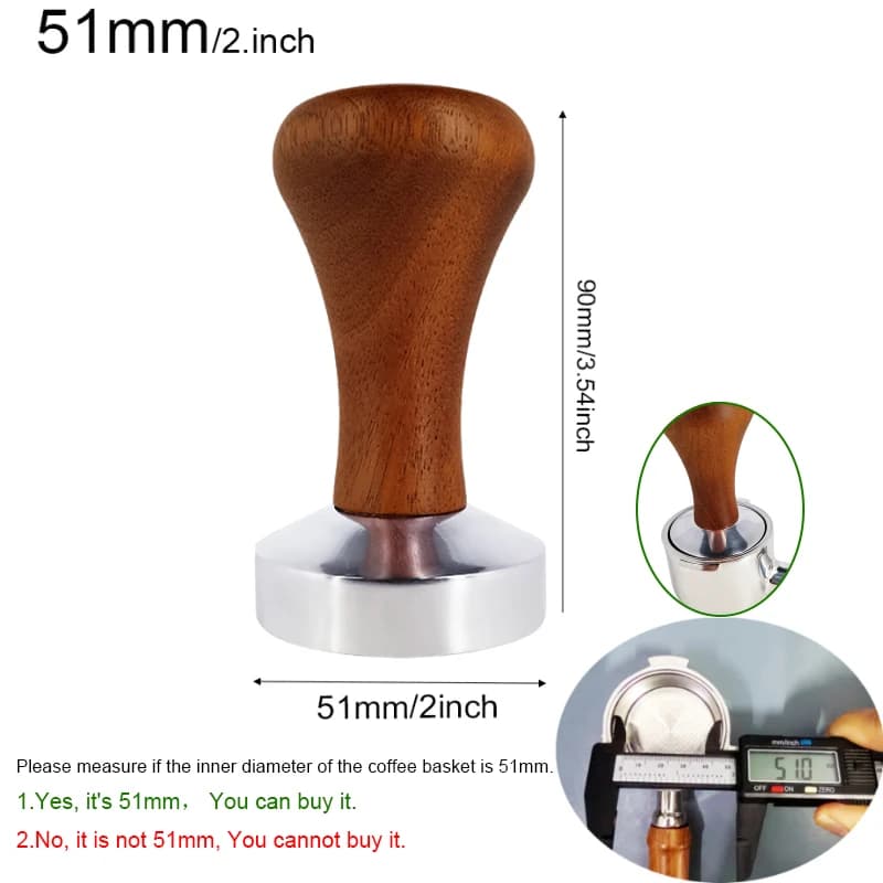 51mm Espresso Tamper Powder Machine Aluminum Coffee Tampers For 51mm Portafilters