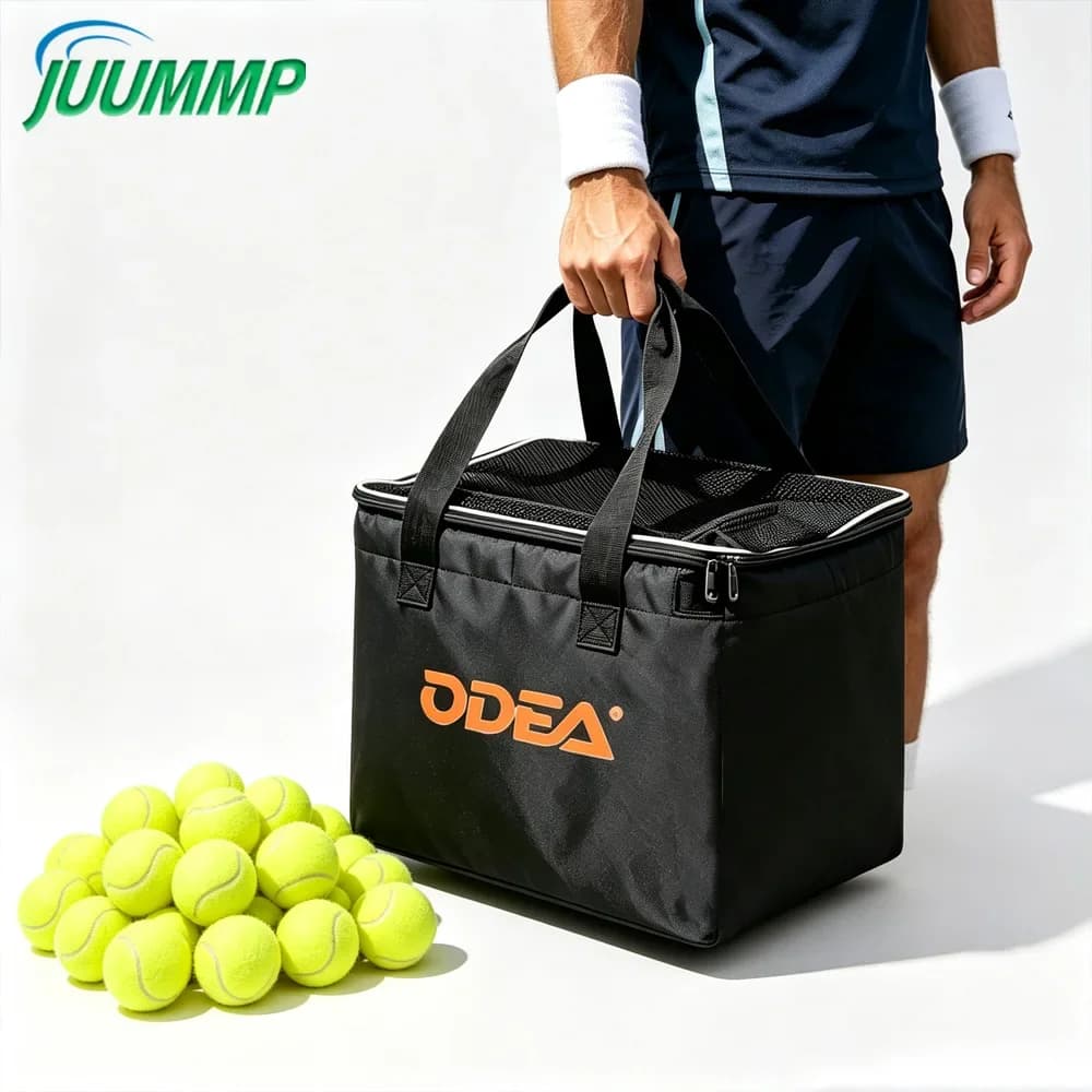 1Pcs Outdoor Portable Tennis Bag, Folding Fabric Ball Storage Pouch, Capacity for 80 To 160 Tennis Balls