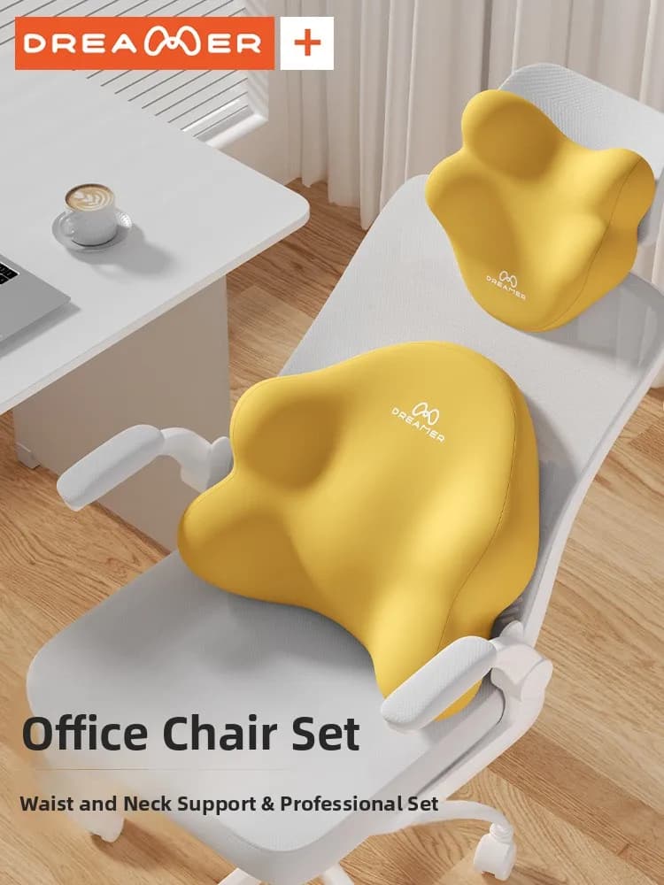 Cuscino per il Riposo in Ufficio, Supporto Multifunzionale per il Collo, Cuscino per Sedia da Scrivania, Design Ergonomico in Memory Foam