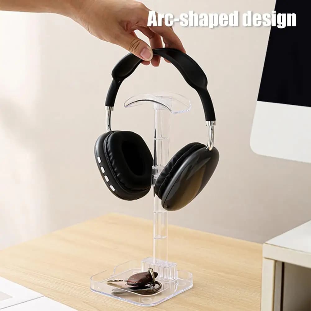 Supporto per auricolari da tavolo Supporto per cuffie compatto Supporto per cuffie multifunzionale Supporto per telefono per cuffie da gioco Accessori