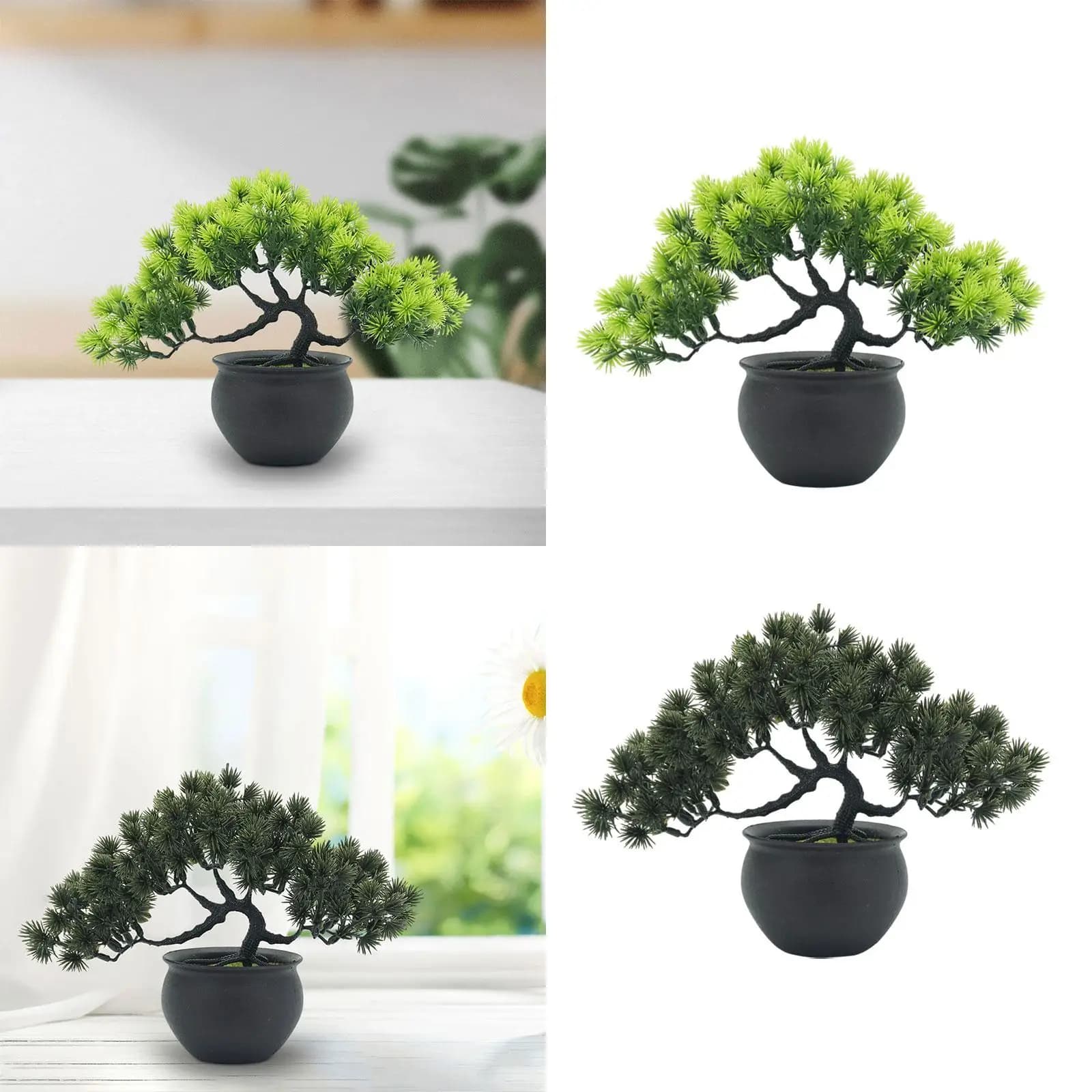 Artificial Bonsai Tree Decorative Artificial Tree Simulation Tree Faux Plants for Bathroom Table Bookshelf Home Decorations