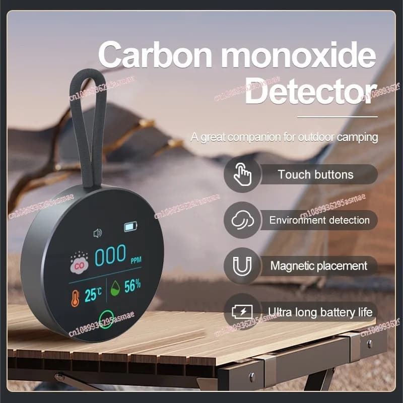Carbon Monoxide Detector Vehicle CO Detector Household Travel Air Quality Detector