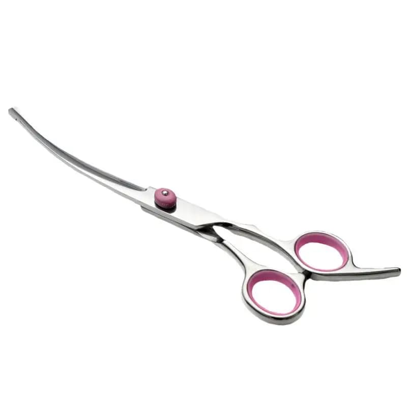 Forbici per toelettatura per cani curve Trimmer per cani curvo Forbici per capelli Strumento di sicurezza per animali domestici con punte rotonde Toelettatura professionale
