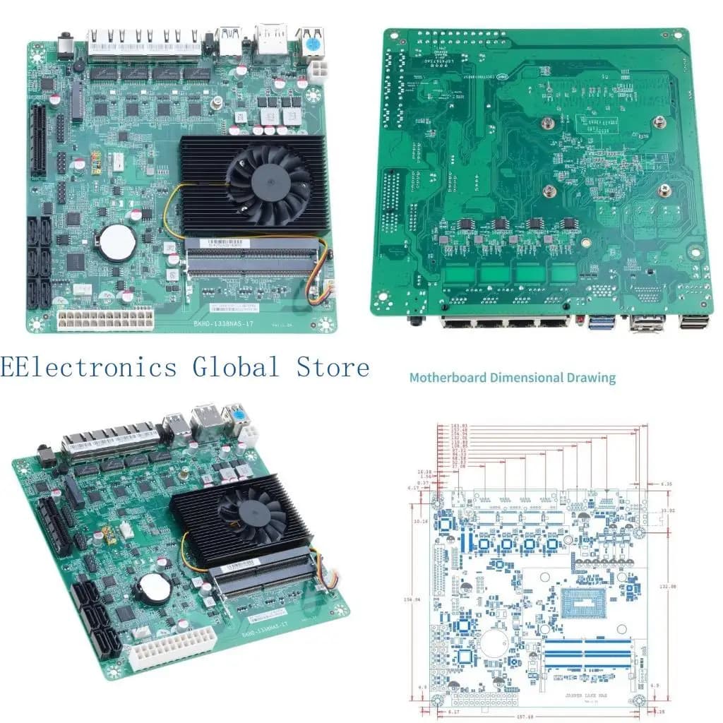 462B Speed N5105 Mainboard ITX per routing NAS Double M.2 slot