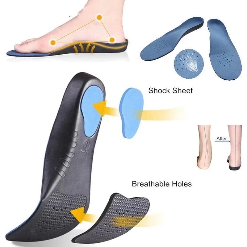 Sport Running Sottopiede Piede piatto Modelli ortopedici per fascite plantare Uomo Donna Cuscino di supporto per arco plantare Cuscinetti per piedi Sneaker Suola per scarpe