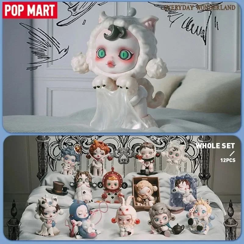 POP MART Skullpanda Everyday Wonderland Series Blind Box Guess Bag Mystery Box Toys Doll Cute Anime Figure Desktop Ornaments