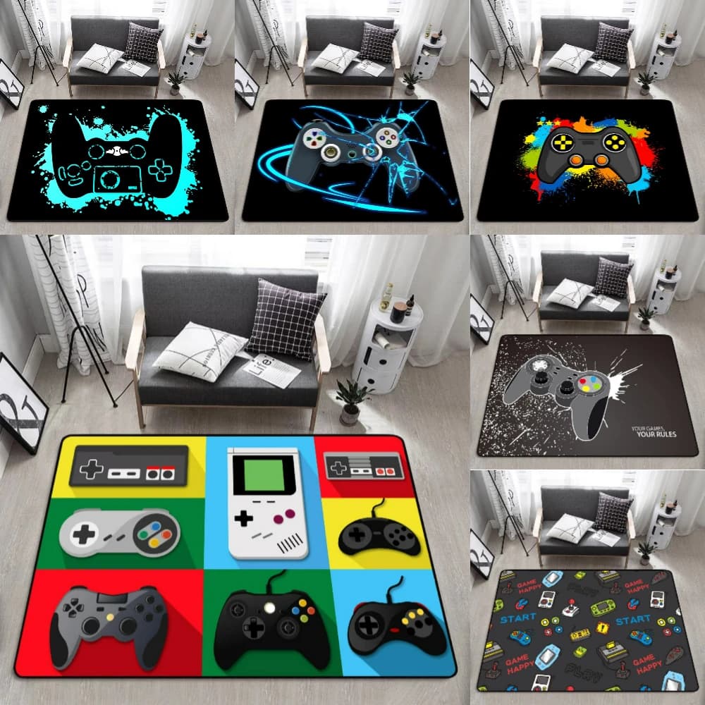 Tappeto per controller di gioco di moda Tappeto per uomo Grotta Sala giochi Sedia Tappetino Soggiorno Divano Decor Tappeto Camera da letto Comodino Tappeto morbido Regali
