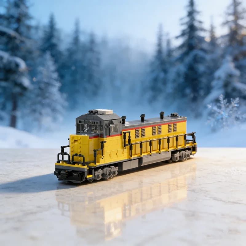 1002 pz MOC Union Pacific Genset Treno Modello Building Blocks Architettura FAI DA TE Creativo Regali Di Natale Idea Giocattolo Educazione