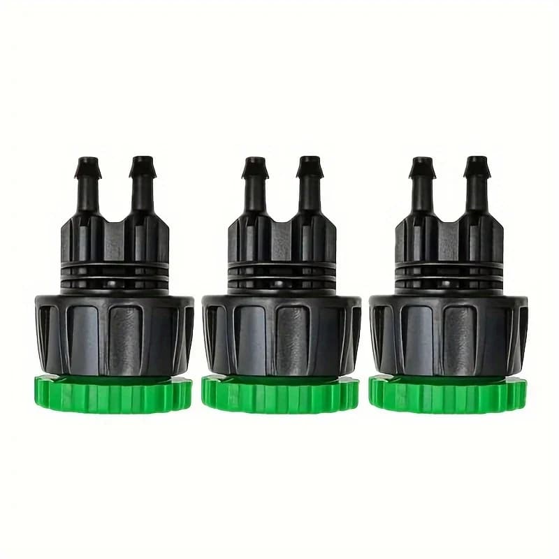 2 pz Connettori per tubi di irrigazione a goccia Adattatore per rubinetto da giardino Sistema di irrigazione a goccia Raccordi per tubi flessibili a goccia Irrigazione da giardino