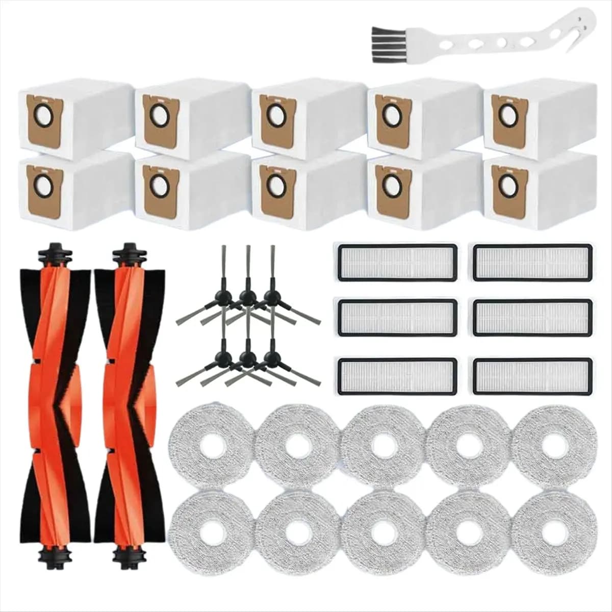 N18R Per Robot Aspirapolvere X20 Pro / X20 Max / D102GL / D109GL Pezzi di ricambio Spazzola laterale principale Filtro Hepa Mop Pad Sacchetto per la polvere