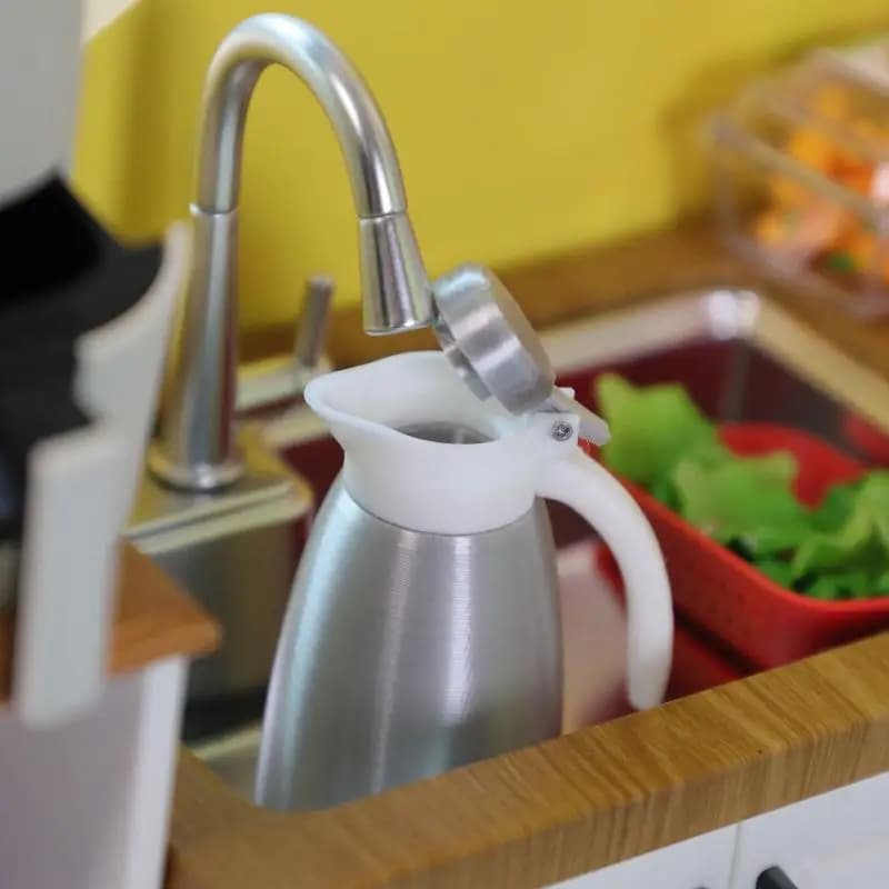 1 pcs scene doll ornament accessories home miniature doll air fryer simulation hot water bottle rice bucket juicer appliance