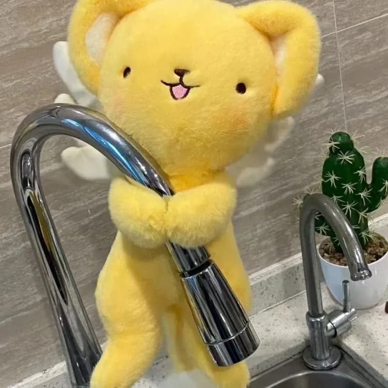 Peluche a forma di gatto dei cartoni animati Cerberu, morbido cuscino portachiavi, peluche anime Cardcaptor, personaggio Kinomoto, peluche Card Captor, regalo di compleanno
