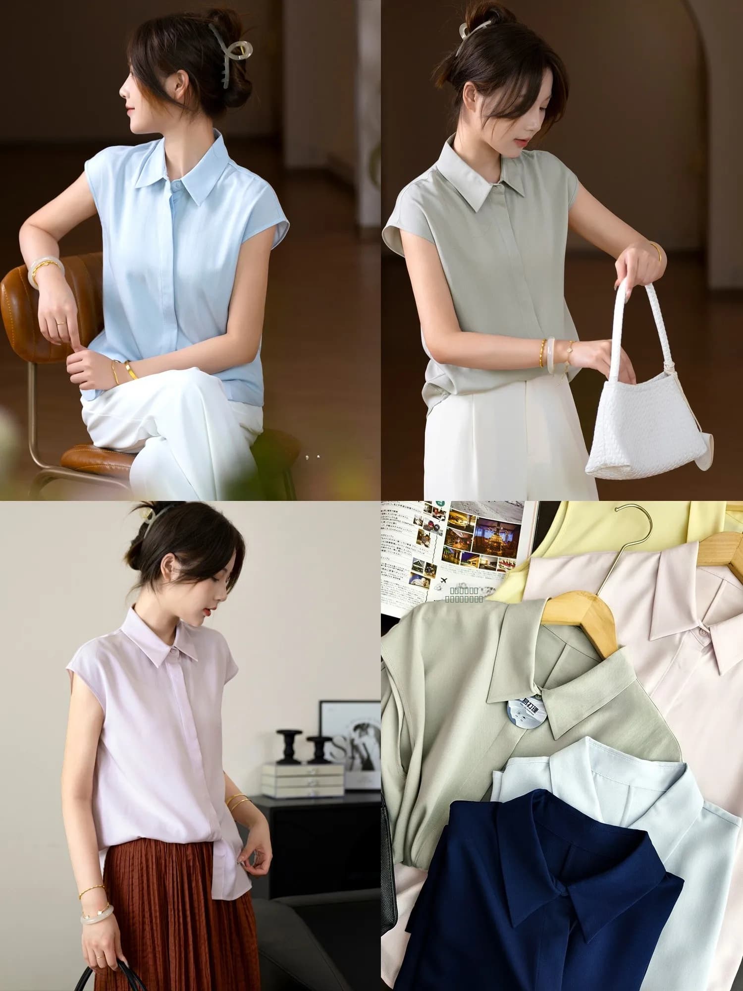 Maglia Originale Cloud Sensation, Comoda, Antirughe, Fresca al Tatto, Maglia Casual da Donna per Ufficio