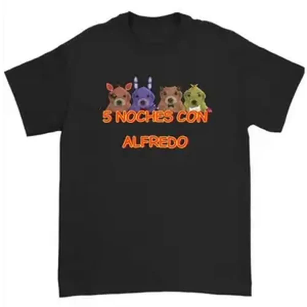 [Cotton] 5 Noches Con Alfredo T-Shirt, Unisex T Shirt Menswear Top Medium Sport Tweed Underwear Golf Gift T-Shirt For Men And Women