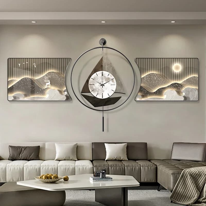 Orologio da parete dal design unico Orologio da parete artistico con fiori arabi europei Kawaii Lancette silenziose di lusso con cifre Decorazione classica in metallo