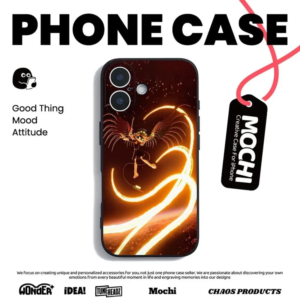 Cartoon Anie Murder Drones Phone Case Soft black Shockproof Cover For iPhone18 air 17 e 16 15 14 13Plus Mini Pro Max