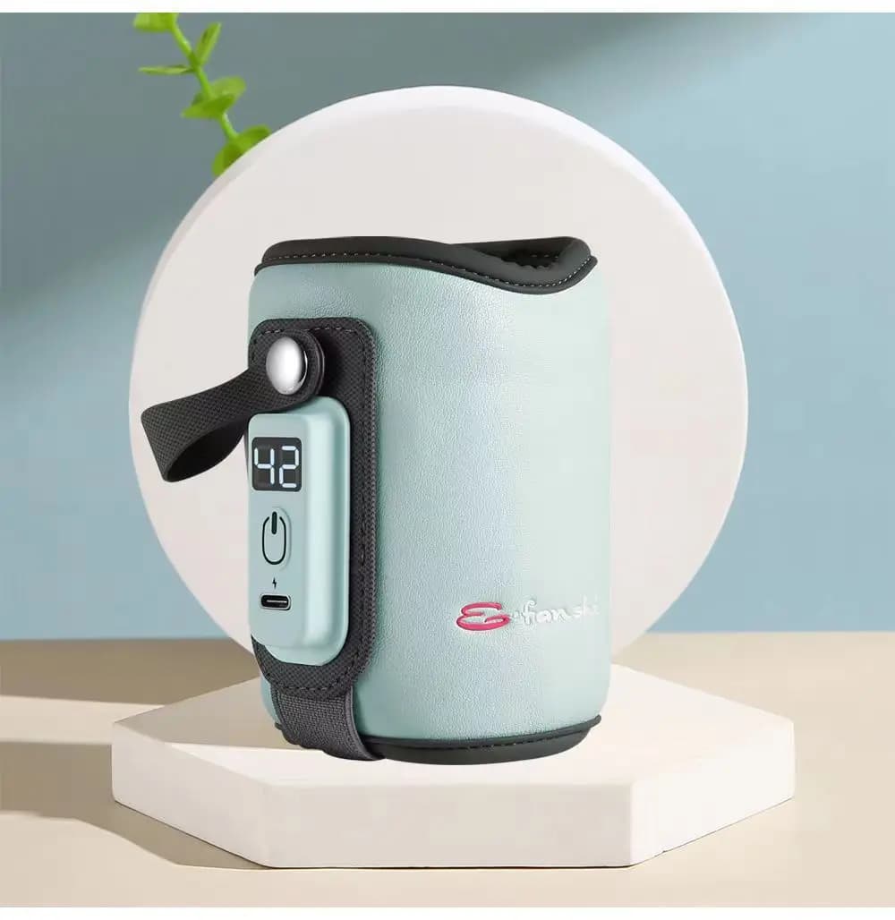 Scaldabiberon Portatile Intelligente a Temperatura Costante con Caricatore USB per Auto, Essenziale per l'Allattamento Notturno e i Viaggi con Hegen