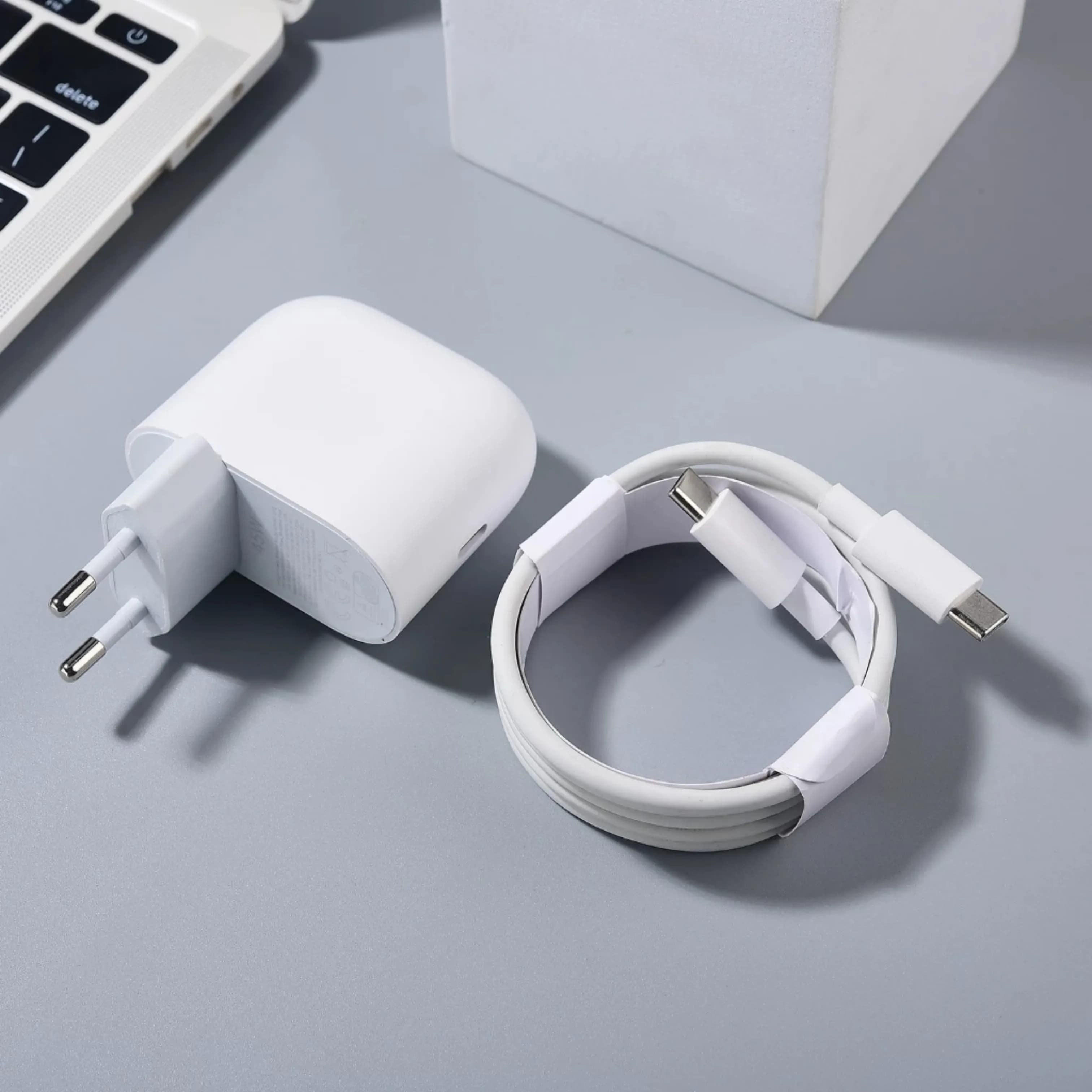 Nuovo Per Google Pixel 9 Pro XL 45W USB C PD Caricatore Spina UE Adattatore Da Parete di Ricarica Veloce 100CM Tipo C Cavo Per Pixel 9a 8a 7a 6a 9