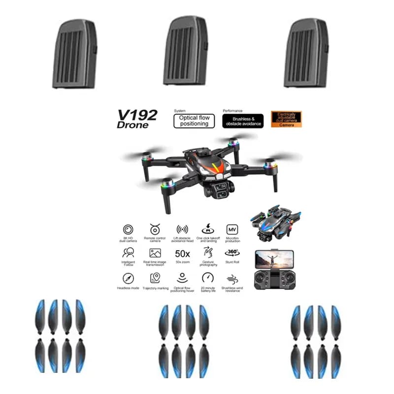 V192 Drone Batteria 3.7V 1800Mah/Elica Per V192 RC Drone Accessori Originali V192 RC Dron Pale Della Batteria V192 RC Drone Parte