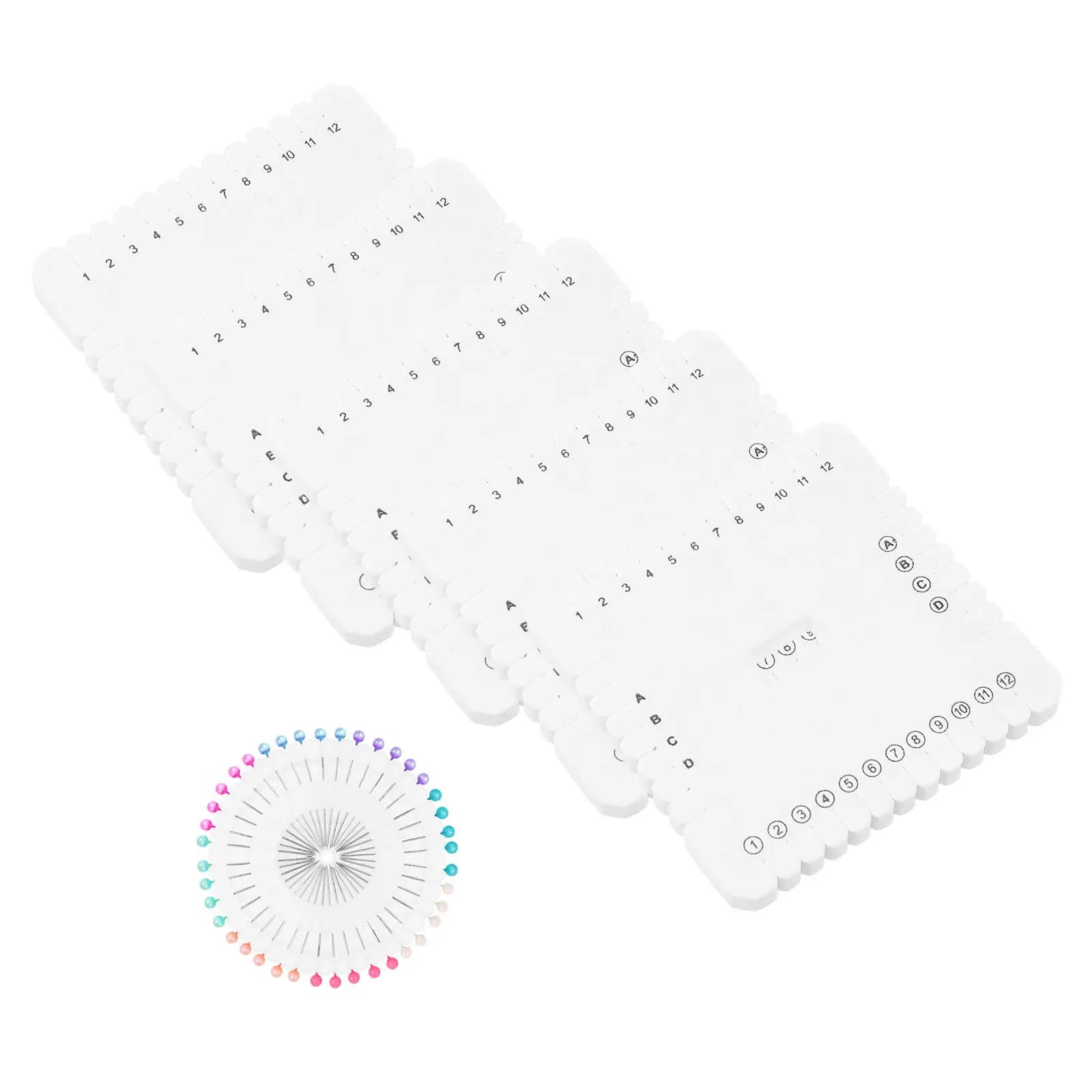 Kumihimo Weaving Disk Set 10cm Square Dense Board with Positioning Pins for DIY Bracelet Making