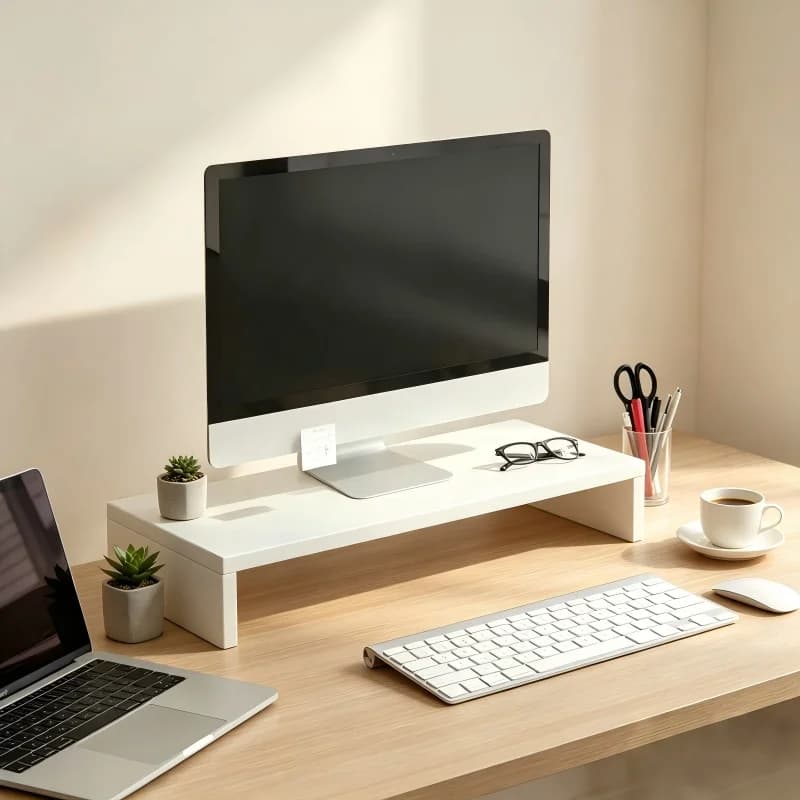 Highest Support for Desktop Computer Table Rack for Office Monitor Screen Storage Base Notes