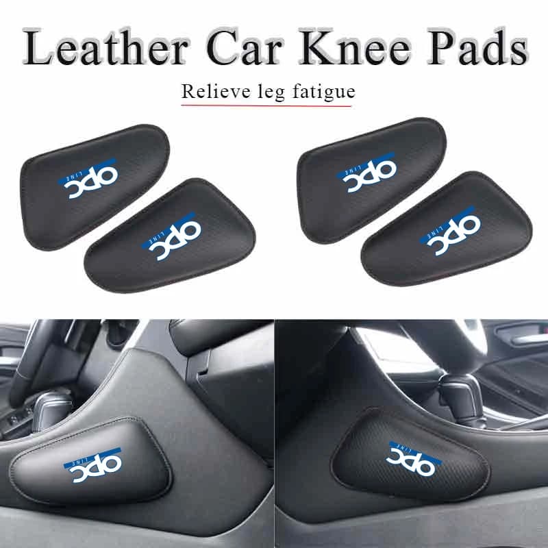 Car Knee Leg Protective Pad Foot Armrest Cushion Cover Accessories For OPEL OPC Line Astra H J K Zafira B Corsa D Insignia Mokka