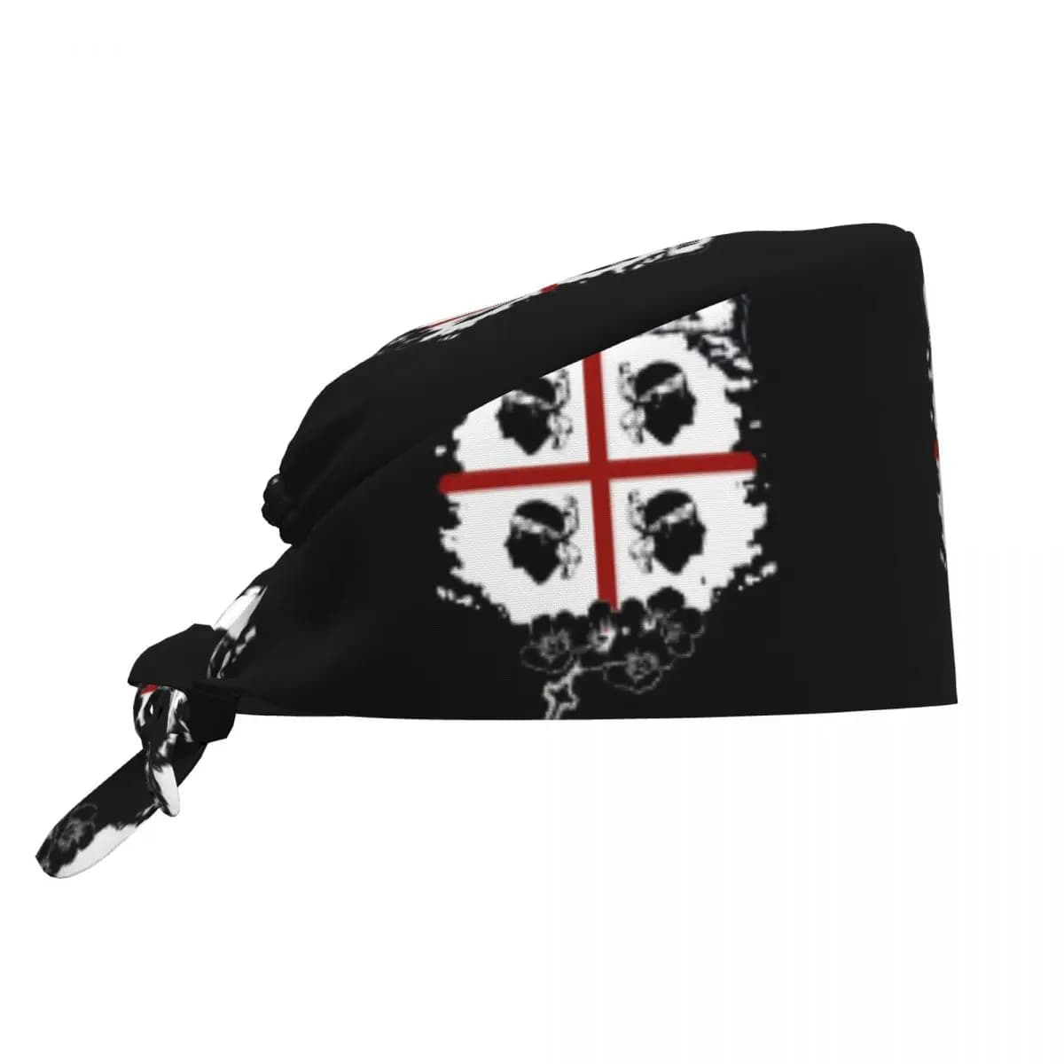 Personalizzato Bandiera della Sardegna Quattro Moori Personale Medico Scrub Cappello Donna Uomo Italia Sardegna Stemma per Cappello da Chef Scrub Caps