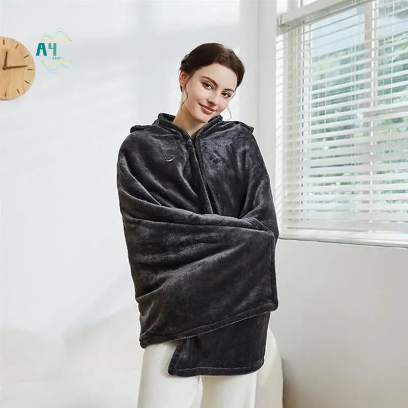 Coperta riscaldante A40Z-USB, coperta elettrica portatile, coperta calda con riscaldamento plug-in, coperta riscaldante con controllo della temperatura