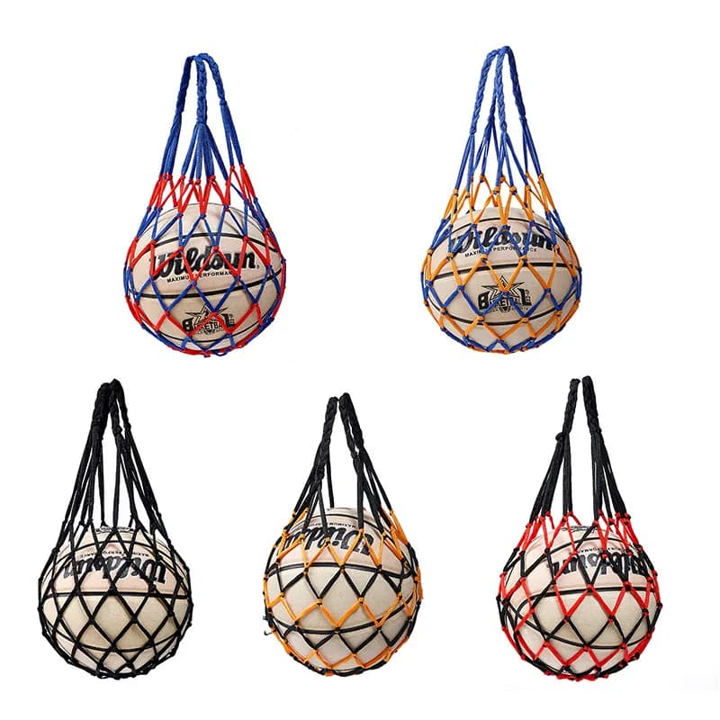 Sports Ball Bearing, Football Net Bag, Sports Equipment on the Net, Youth Football Autonomous Trainer, for Transport Basketball Balls, Volleyball, Football