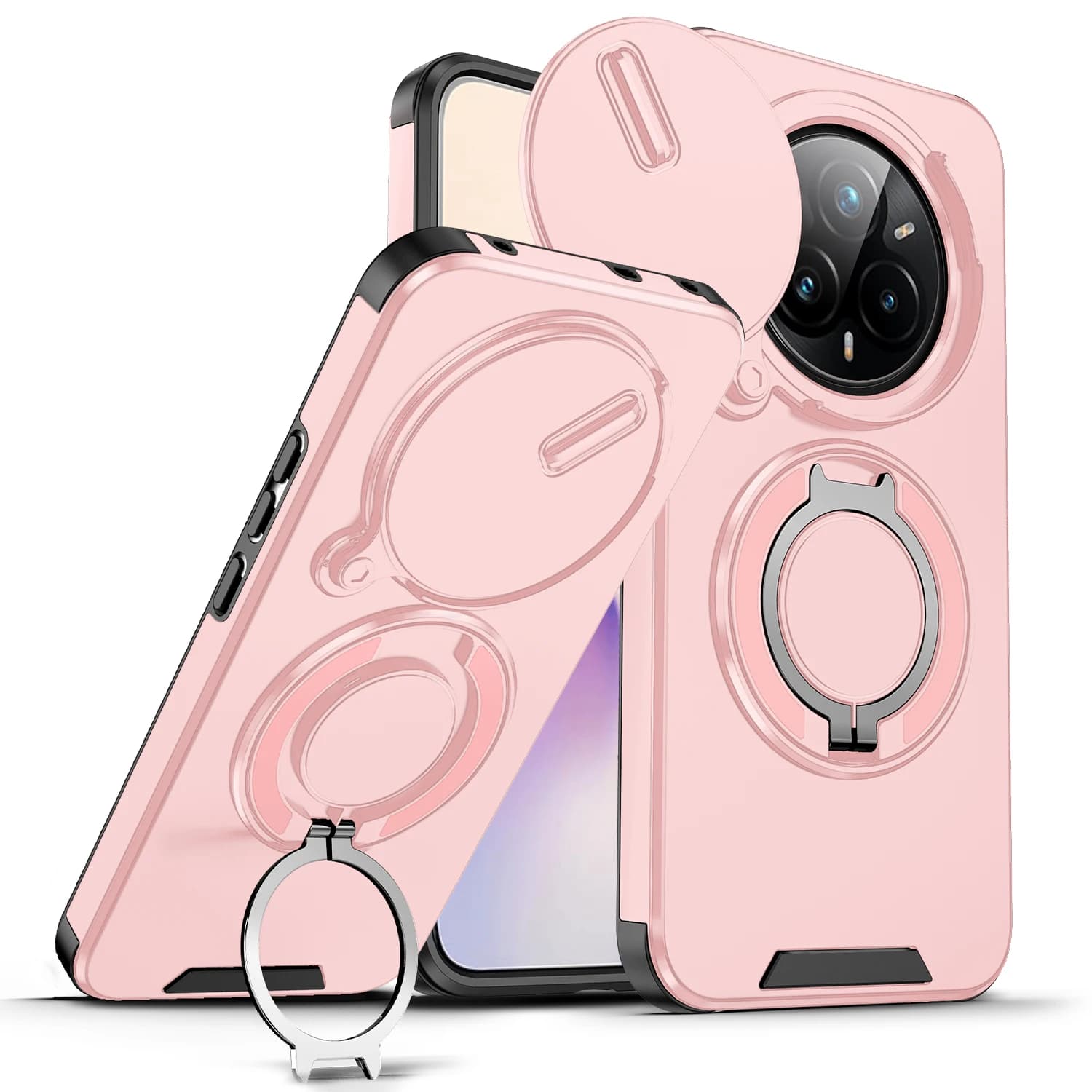 Magnetic Case for Realme 15 5G, Compatible with Realme 14X 14Pro Plus 5G, Wireless Charging, Lenten Protection, Soft Cover in Silicone