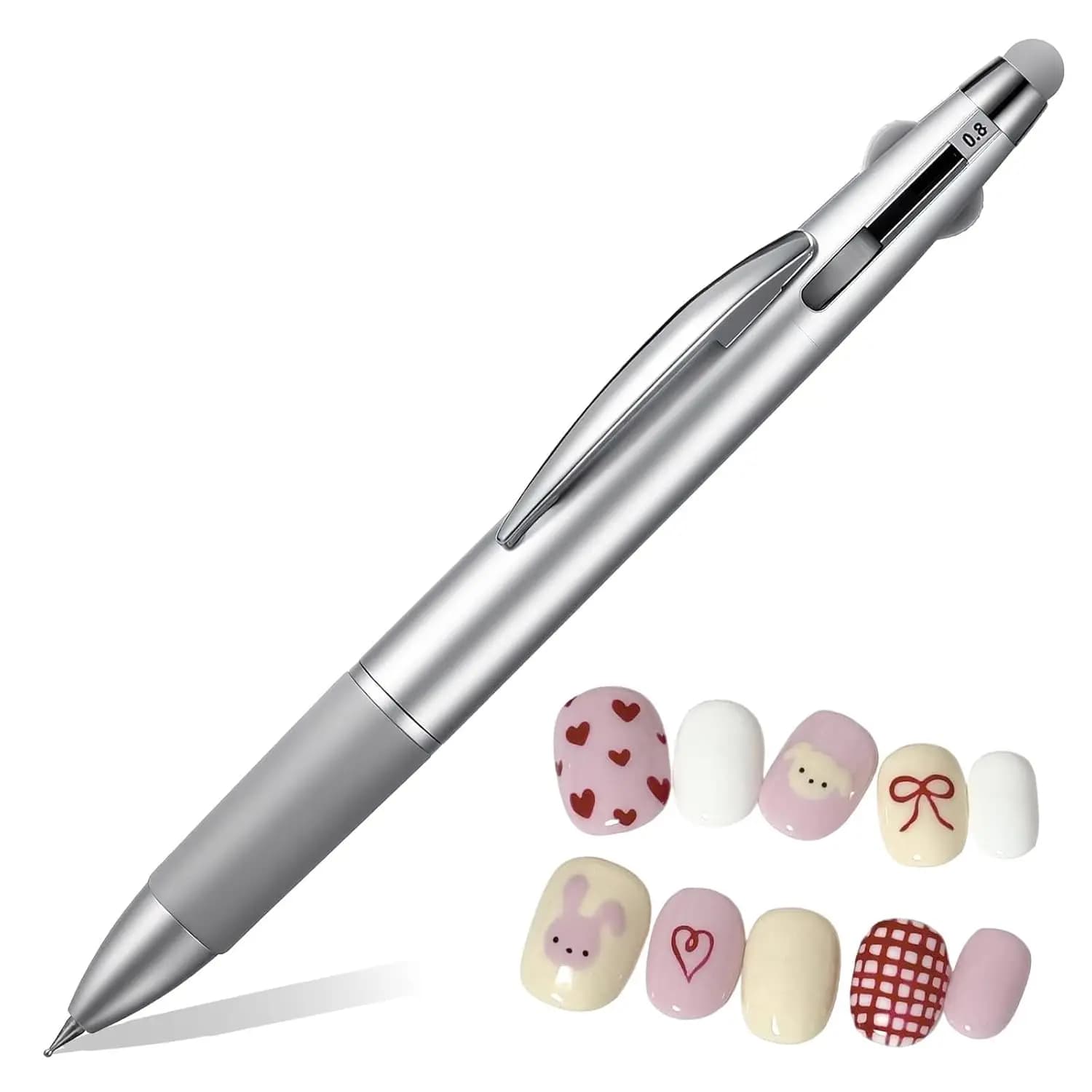Set di 5 Penne per Nail Art, Penne a Sfera per Design Unghie, Kit per Nail Art Adatto per Uso Domestico e Professionale, Strumenti per Pittura a Punti