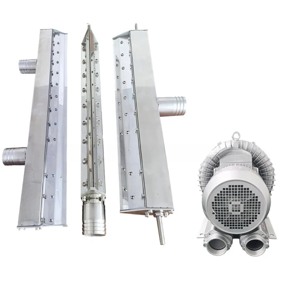 Aluminum Alloy Air Blower Knife, Industrial Drying Air Knife for Beverage Packaging Drying, High‑Temperature Sterilization