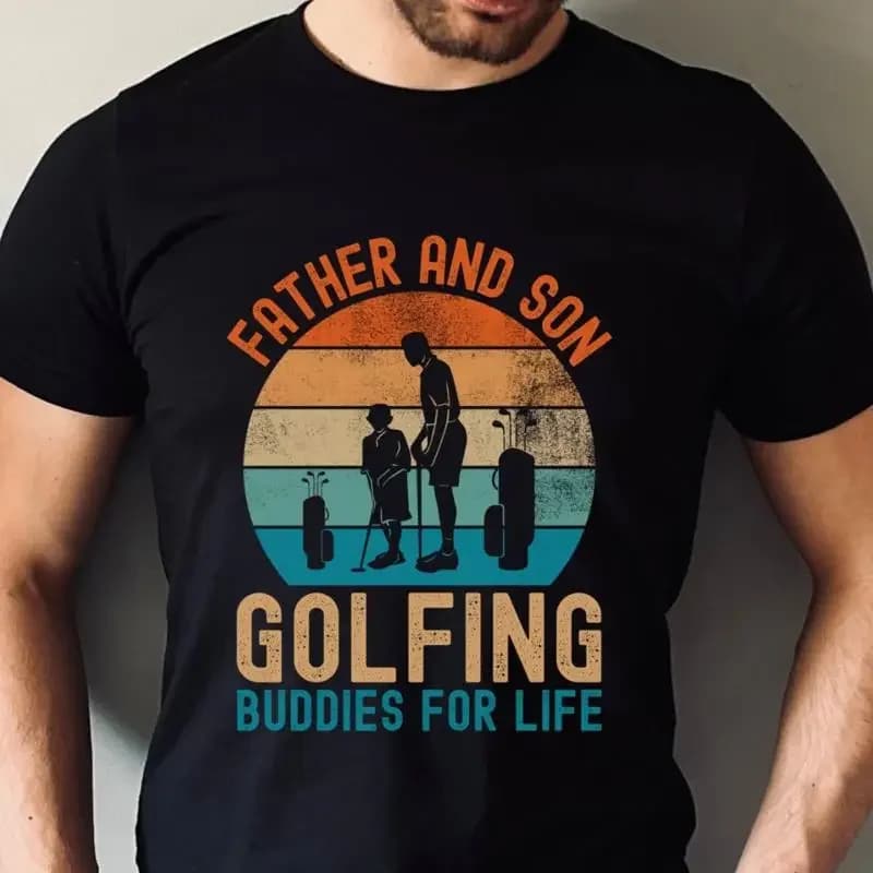 17 Fathers Day s Golfing T Shirt Father and Son Buddies
