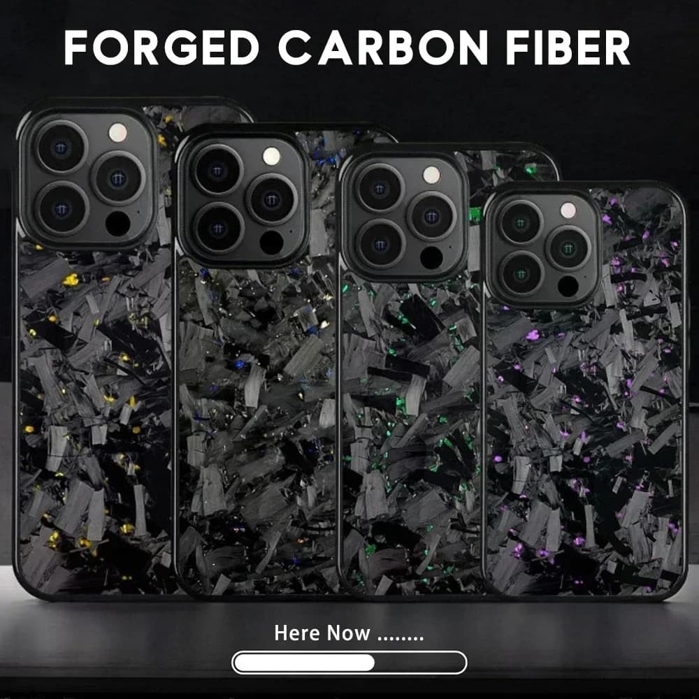 Nuova custodia per telefono in vera fibra di carbonio forgiata al 100% per IPhone 16 15 14 13 12 11 Pro Max Magsafe pellicola lucida copertura rigida per PC