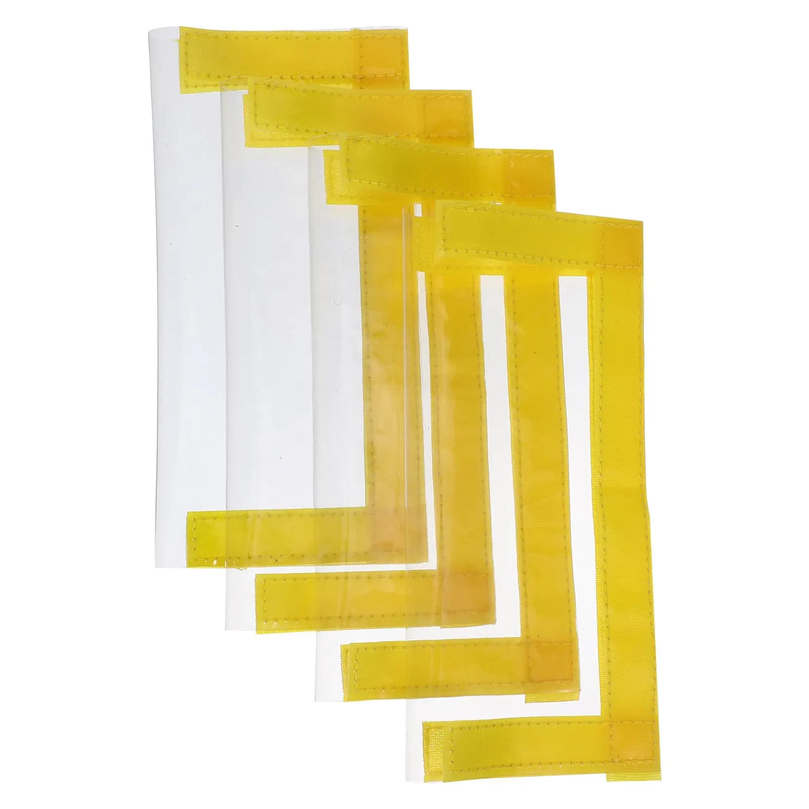4 Pezzi di Coperture Trasparenti in PVC per Esche da Pesca, Spessore 20x20x0,5cm, Protezione per Esche con Chiusura Sicura, Accessori per la Conservazione dell'Attrezzatura da Pesca all'Aperto