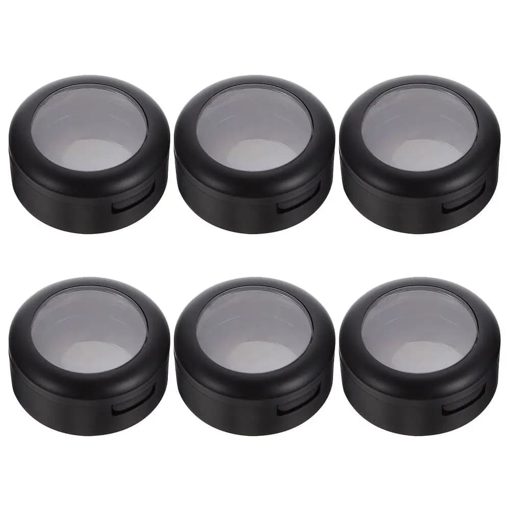 Set di 6 Scatole Porta Ombretti Compatte in Materiale Durevole, Organizer per Ombretti e Blush per Uso Quotidiano e Viaggi