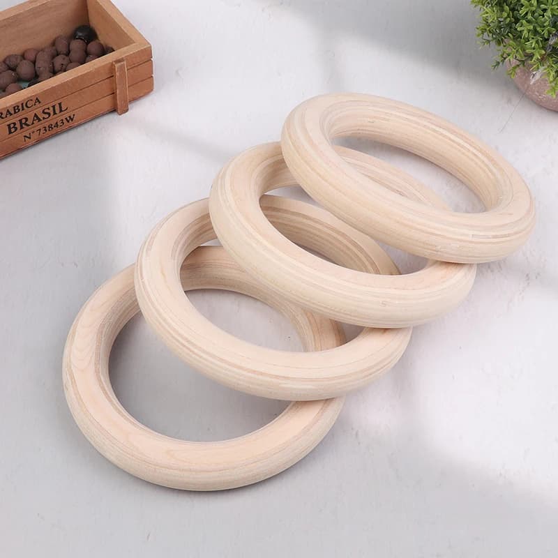 2 Pz/paia Portatile Crossfit Anelli di Ginnastica Anello di Legno Palestra Spalla Forza Allenamento Fitness A Casa Anello di Esercizio Fisico