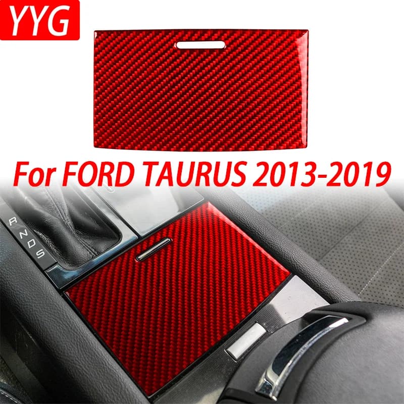 For FORD TAURUS 2013-2019 Carbon Fiber Decorative Wall decal for Panel Covering Vano Portable Central Console Interior Auto
